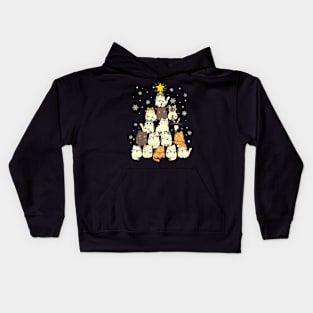 Cats in chrismas Kids Hoodie